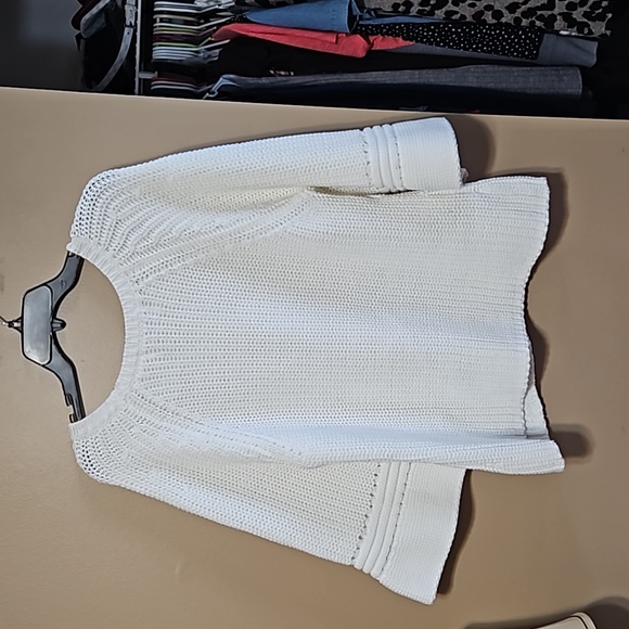 Anthropologie White Knit Sweater - Picture 8 of 13